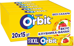 Orbit 20.4г Клубника банан ХХL