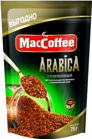 Кофе натур.раствор.субл. д/пак 75гр ТМ "MacCoffee ARABICA"