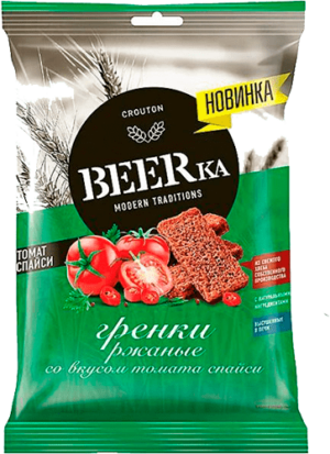 Гренки ржан.BEERka 60г Томат спайси