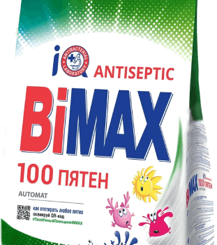 Стир. порошок BIMAX 3кг Автомат 100 пятен