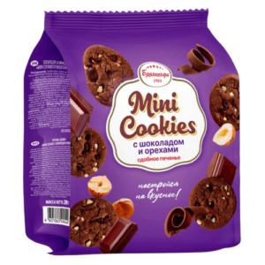 Печенье Mini Cookies с шоколадом и орехами 200гр