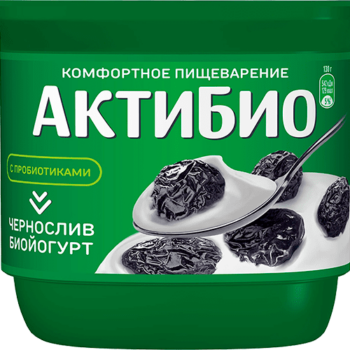 АктиБио Биойогурт обогащенный, Черника ежевика 3% 110г Ф.ст. ГЛ8 (шт.)