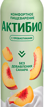 АктиБио Биойогурт обогащенный Яблоко персик 1,5% 260г Бут.