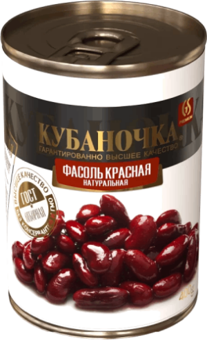 Фасоль в томатном соусе красная "Кубаночка" ж/б 400г (шт.)