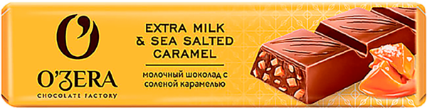 Шоколад молочный OZera Extra Milk&Sea Salted car.45г