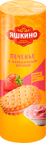 Печенье Яшкино клубника 137г