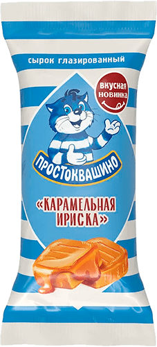 Простоквашино Сырок глаз.Карам ириска 23% 40г Вакуум Преображен