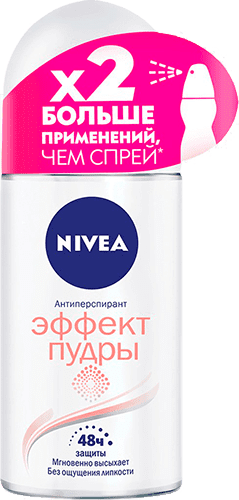 Дезодорант а/п шар.жен. "Эффект Пудры" 50мл NIVEA